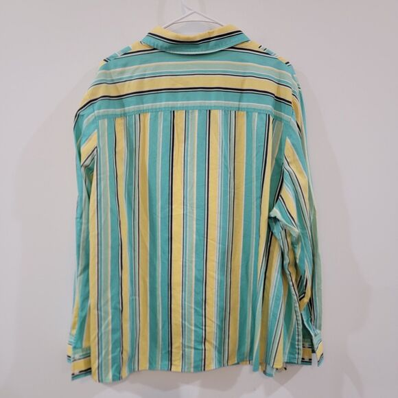 Jones New York Womens Button Up Top Size 3X Colorful Career Office - Picture 2 of 7